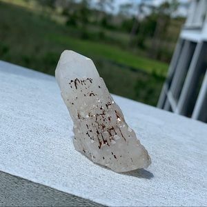 Celestial Quarts & hematite dusting